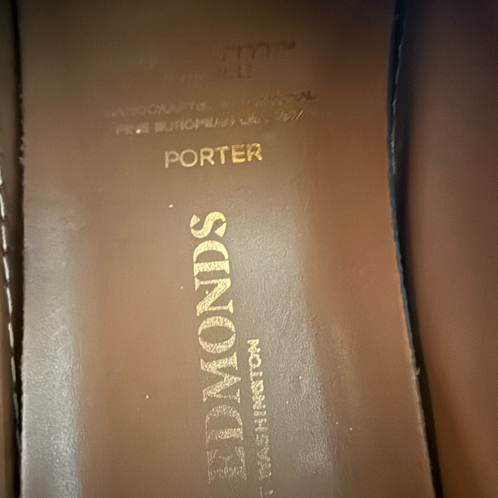 Allen Edmonds "PORTER‎ DERBY" Leather Sneakers 9 E Walnut DISCONTINUED (900) - Picture 8 of 9